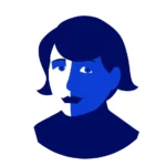 Retrato minimalista de la diseñador Gunta