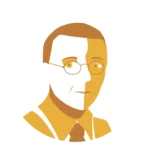 Retrato minimalista del diseñador schmidt