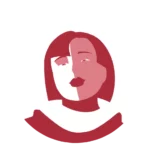 Retrato minimalista de la diseñadora Gertrud